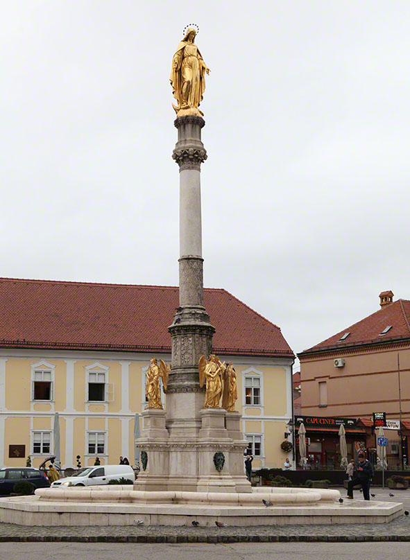 Zagreb Mariensäule Engel