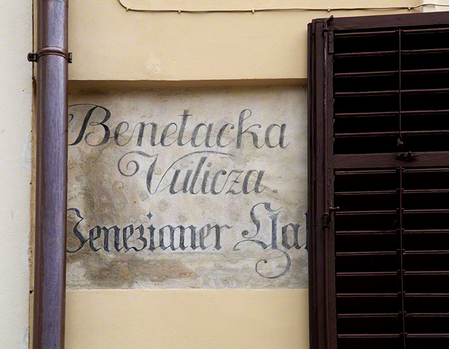 Zagreb alte Straßennamen