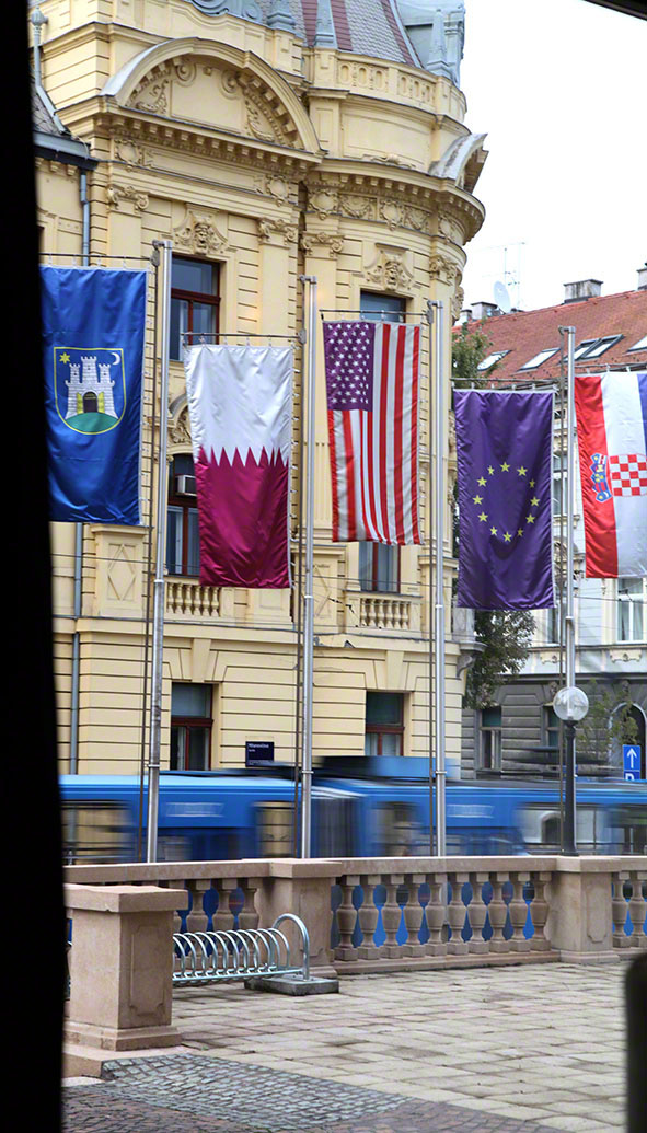 Zagreb, Bistro Esplanade, Ausblick
