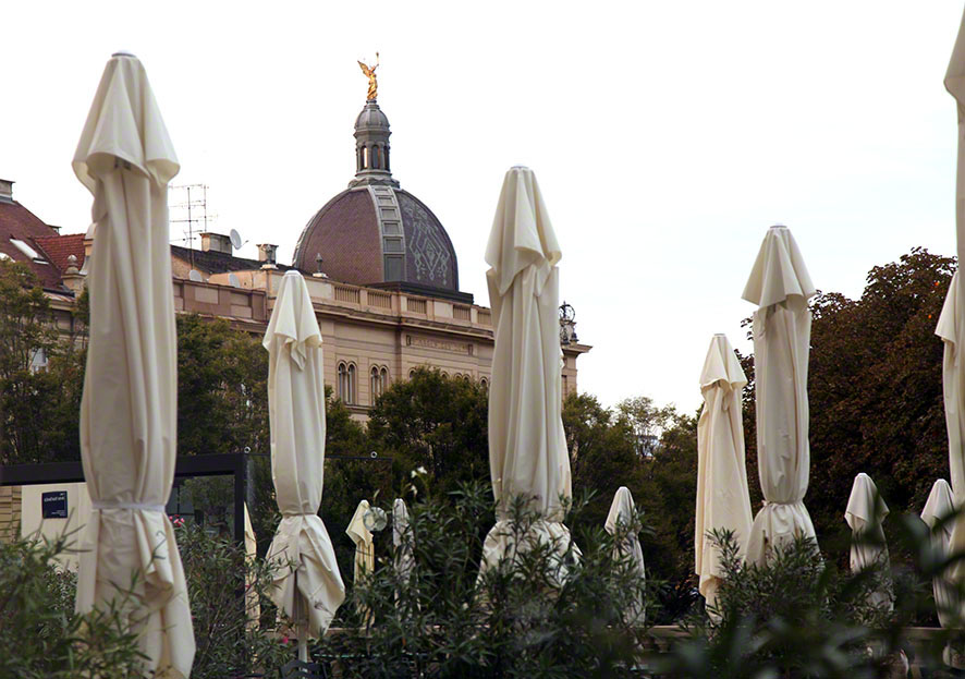 Zagreb, Bistro Esplanade, Ausblick