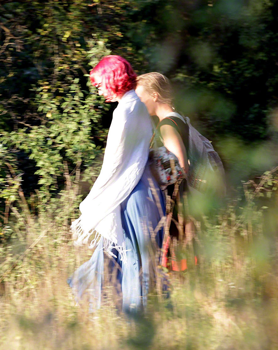 Mädchen in der Lobau - Spätsommer-Impressionen