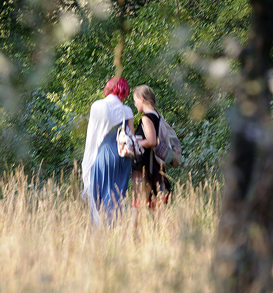 Mädchen in der Lobau - Spätsommer-Impressionen