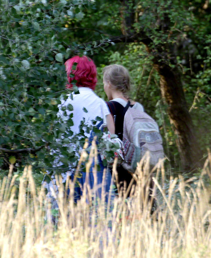 Mädchen in der Lobau - Spätsommer-Impressionen