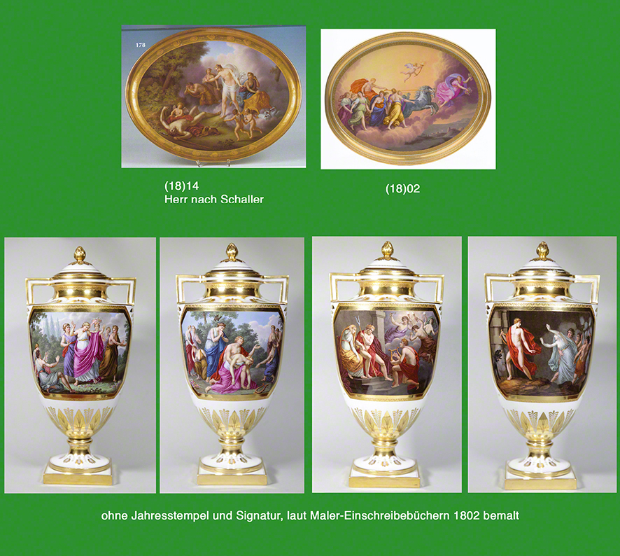 Werke Porzellanmaler Anton Schaller