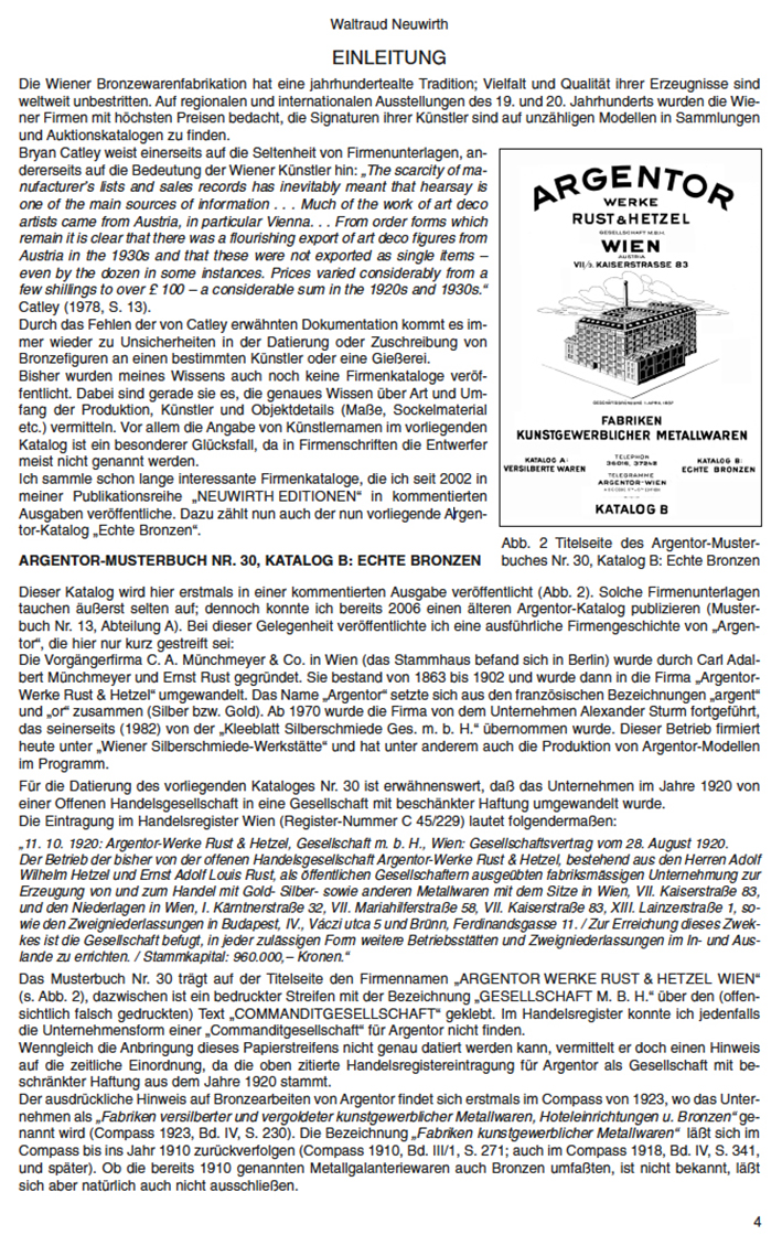 Argentor Musterbuch 30 Echte Bronzen