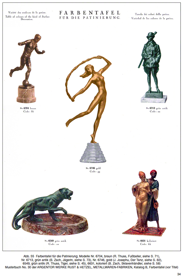 Argentor Musterbuch 30 Echte Bronzen