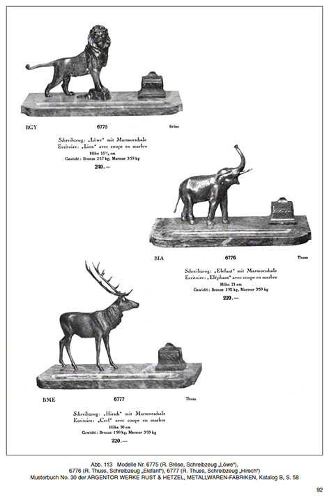 Argentor Musterbuch 30 Echte Bronzen