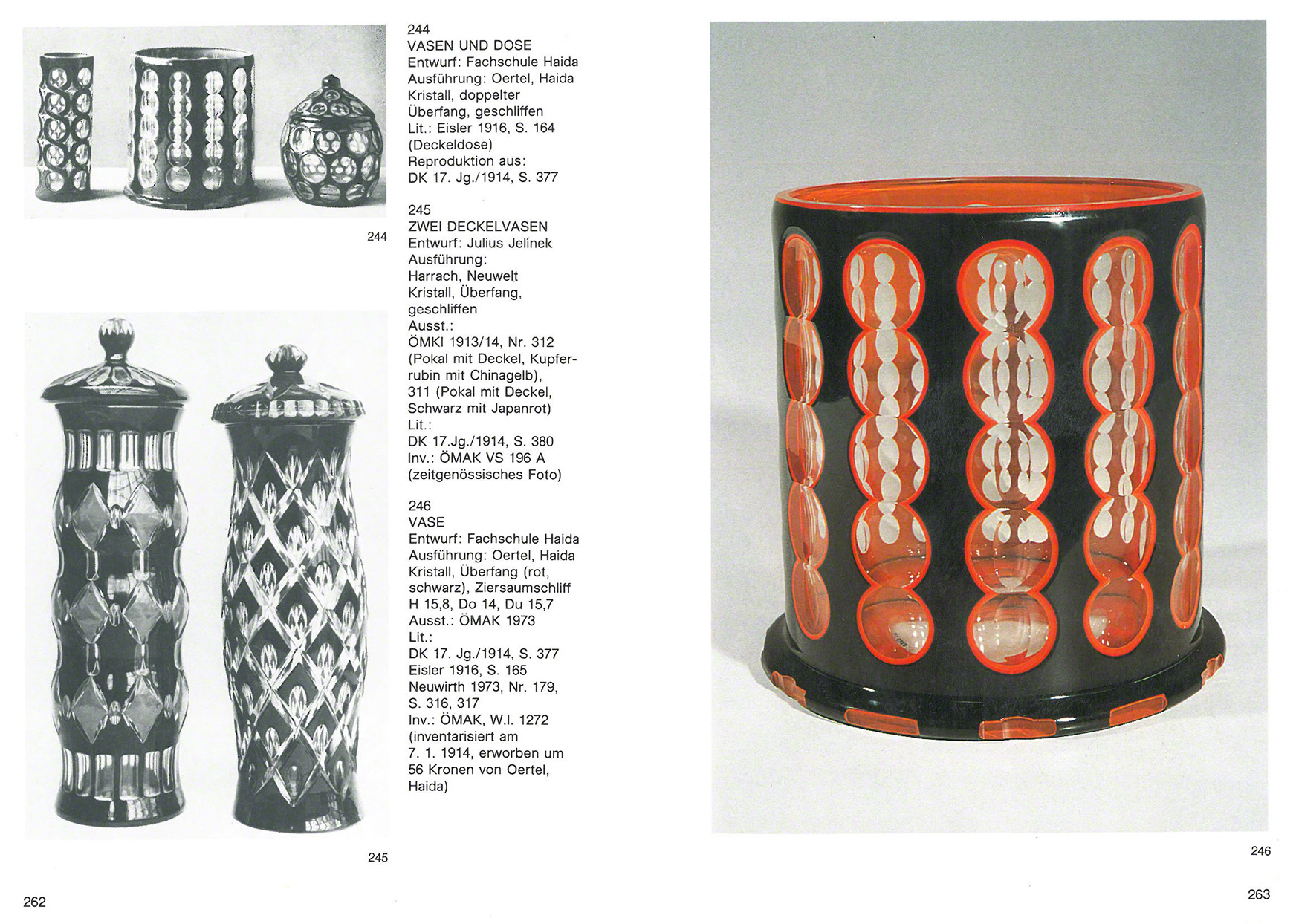 Glas mit Schliff 1905-1925