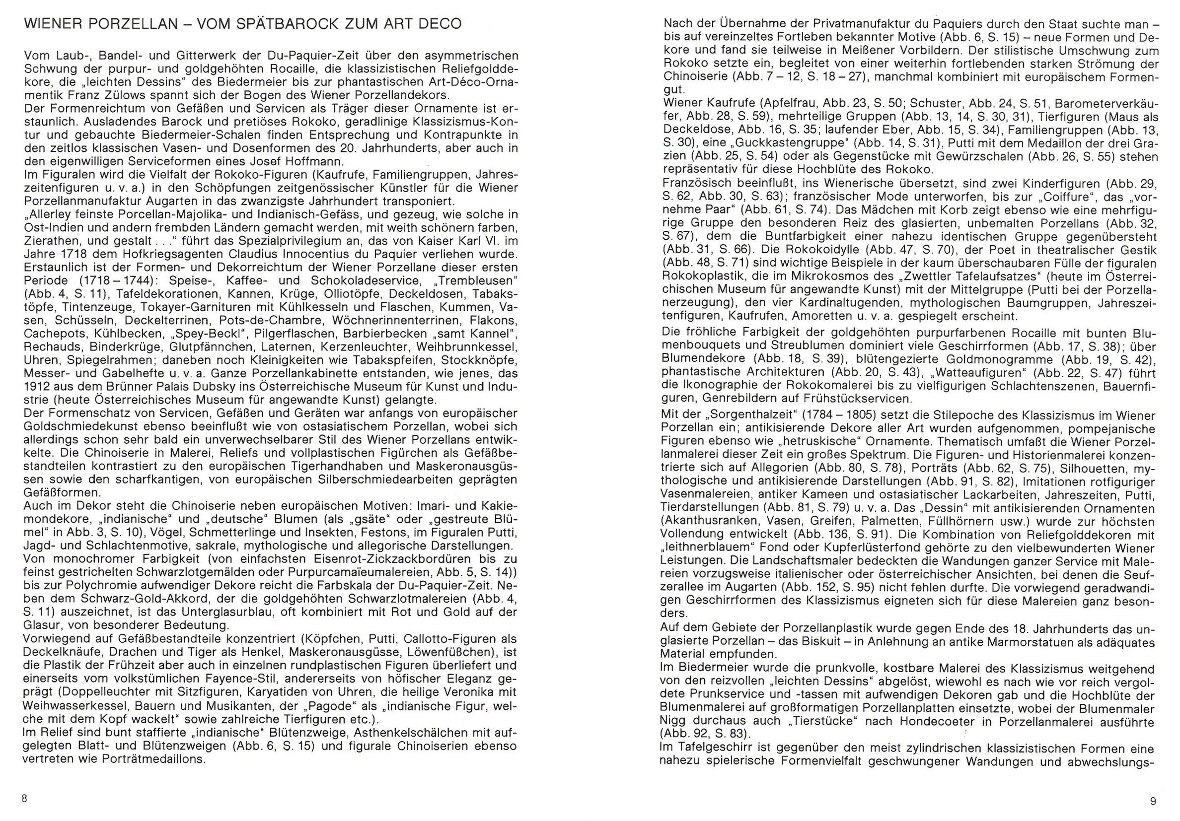 Wiener Porzellan Spätbarock Art Déco