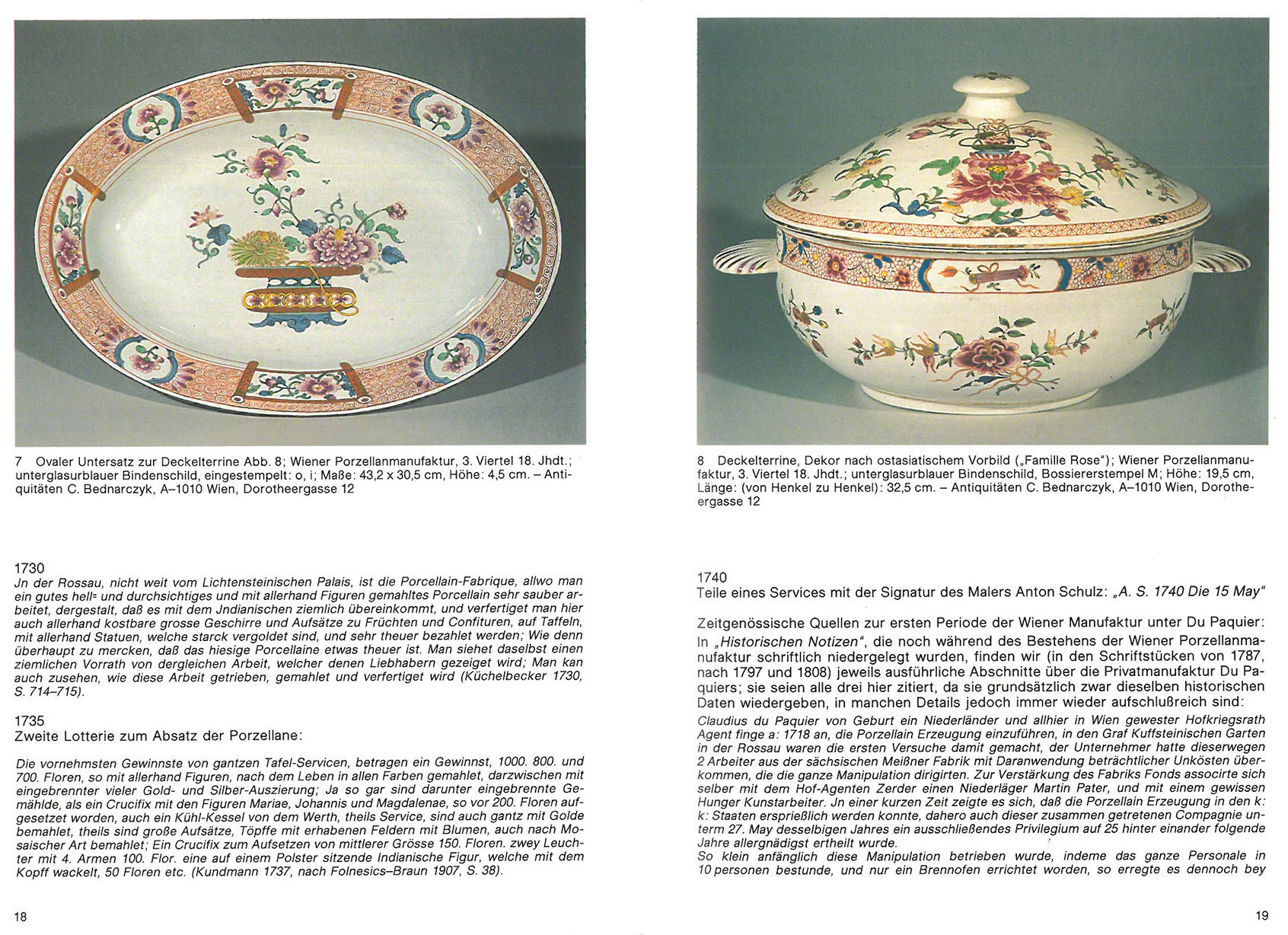 Wiener Porzellan Spätbarock Art Déco