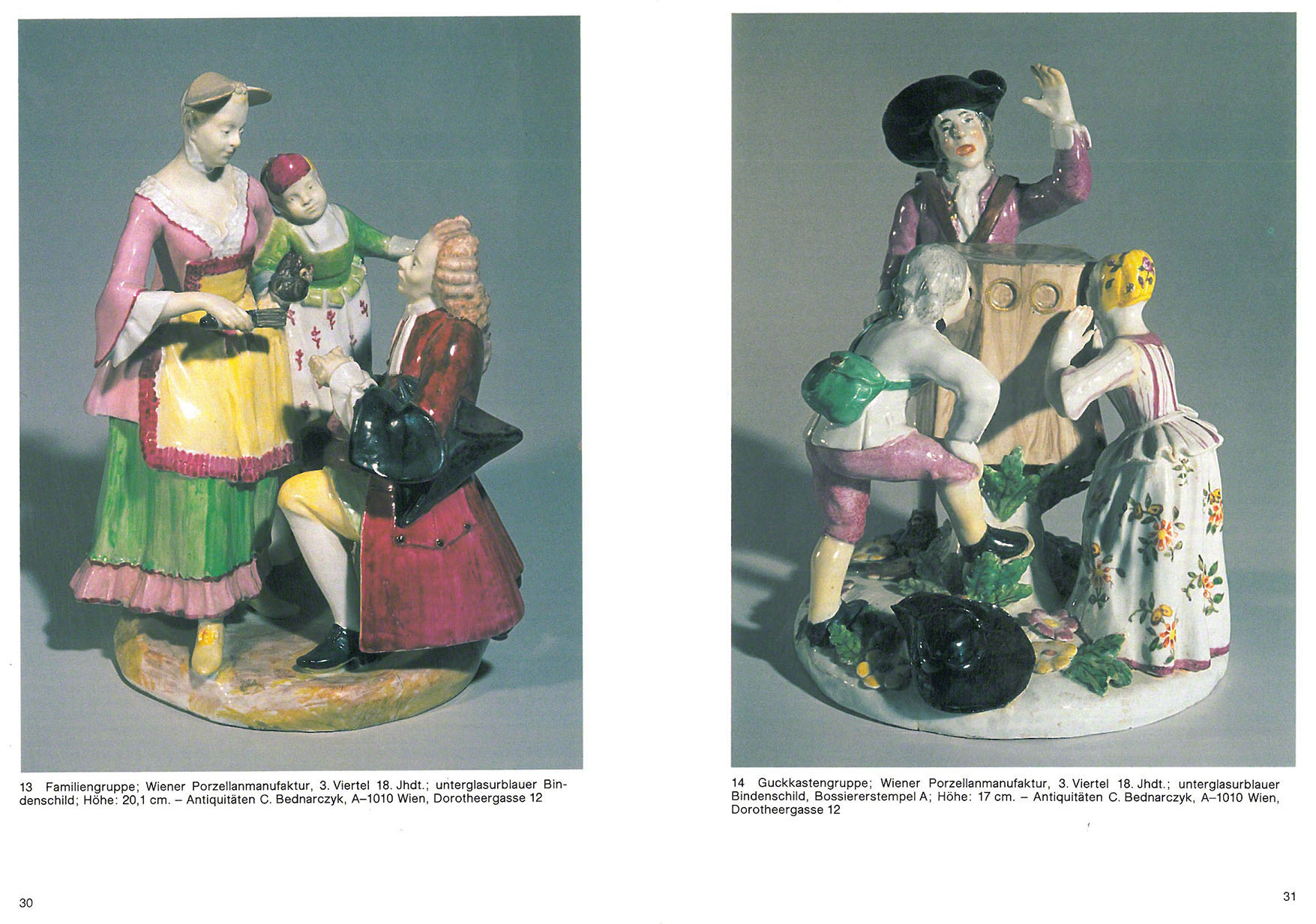 Wiener Porzellan Spätbarock Art Déco