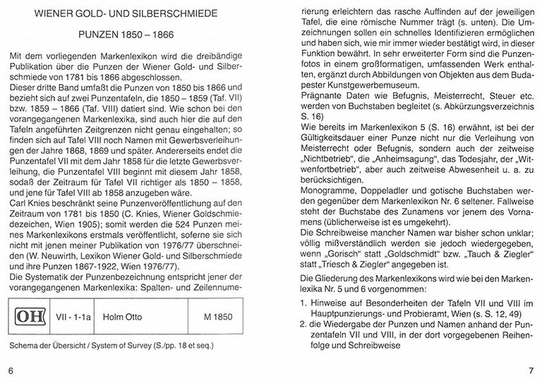 Markenlexikon 7 Punzen 1850-1866