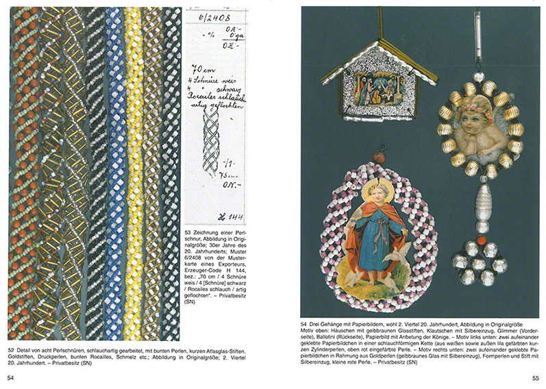 Glasperlen-Christbaumschmuck aus Böhmen