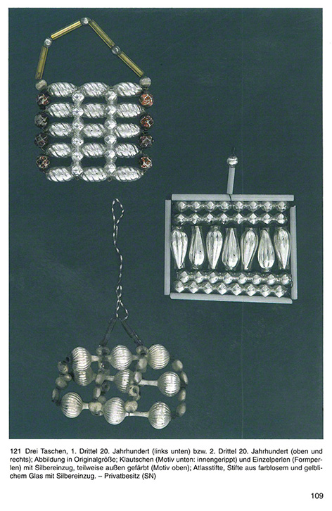 Glasperlen-Christbaumschmuck aus Böhmen
